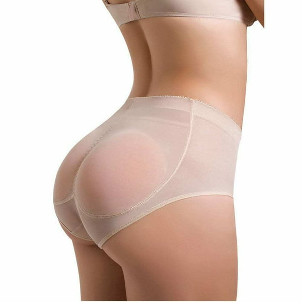 Butt Pads Fake Butt Silicone Buttocks Shaper Panty with Smooth Control Instant Lift and Shape Medium Beige 